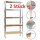 Set 2x Schwerlastregal 90 x 40 x 180 cm, MDF Boden