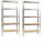 Set 2x Schwerlastregal 90 x 40 x 180 cm, MDF Boden