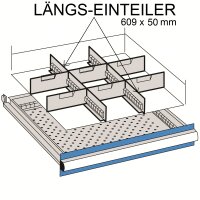 Längs-Einteiler für 609 x 50mm