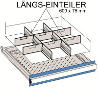 Längs-Einteiler für 609 x 75mm